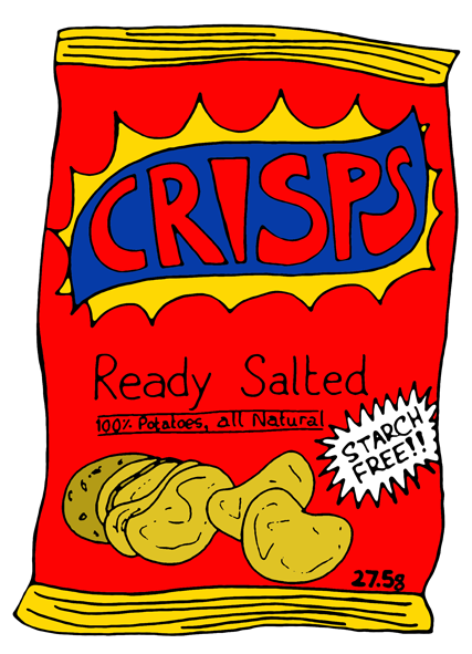 Starch free crisps